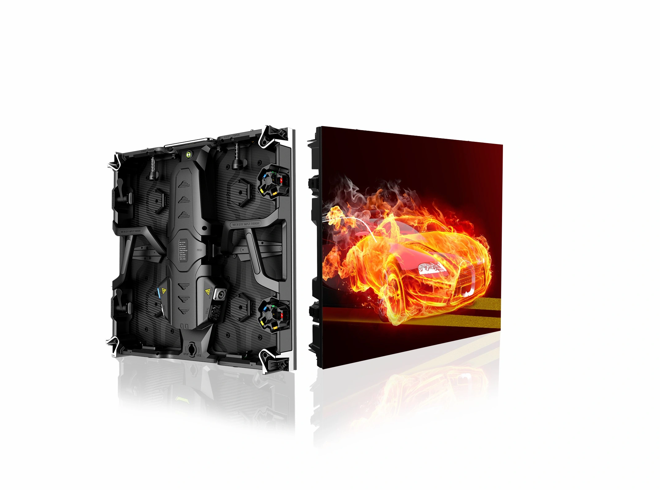 P3.9mm Spider series 500X500mm indoor rental LED display for stage background lighting, indoor portable rental LED screen panel for night club