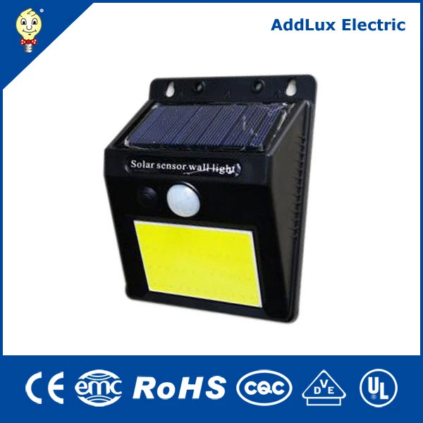 6W 3.7V COB Chip ABS LED Solar Wall Light Made In China For Outdoor, Street, Park, Emergency, Outdoor Lighting From Best Dealer Factory