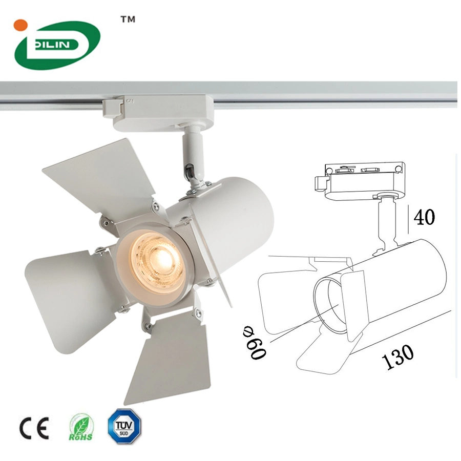 4W -10W Modern Luminaire Surface Ceiling Spotlight System Rail COB LED Ceiling Spotlight