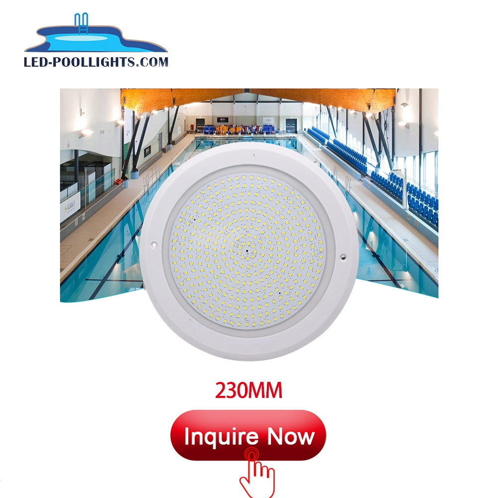 8mm PC 12V 18W Resin Filled RGB LED Pool Light IP68 Swimming Pool Underwater Light