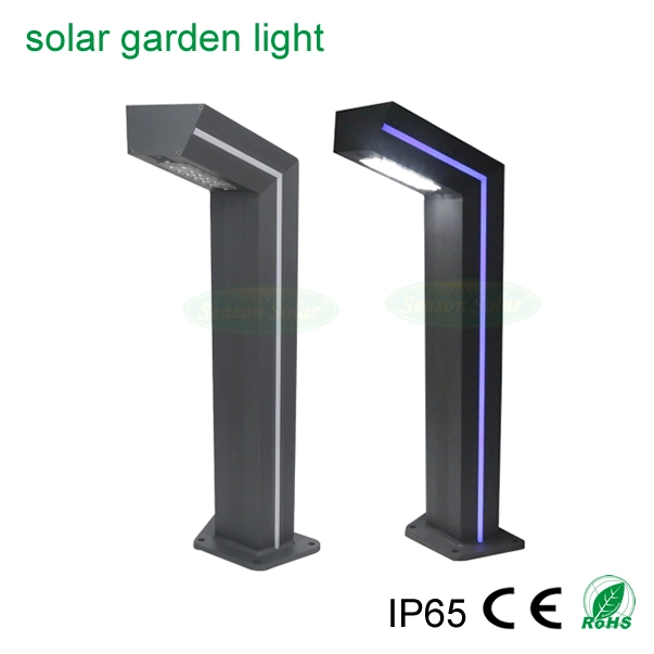 Factory Decorative Lighting CE 6W Outdoor LED Solar Lighting with Blue LED for Garden Walkway Lighting