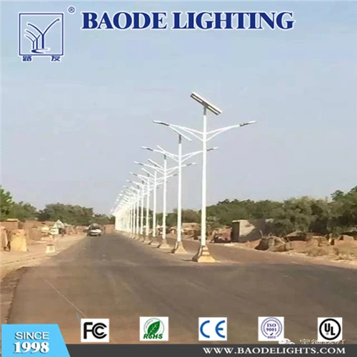 Baode Lights Outdoor Light 6m 30W LED Solar Street Light with Soncap