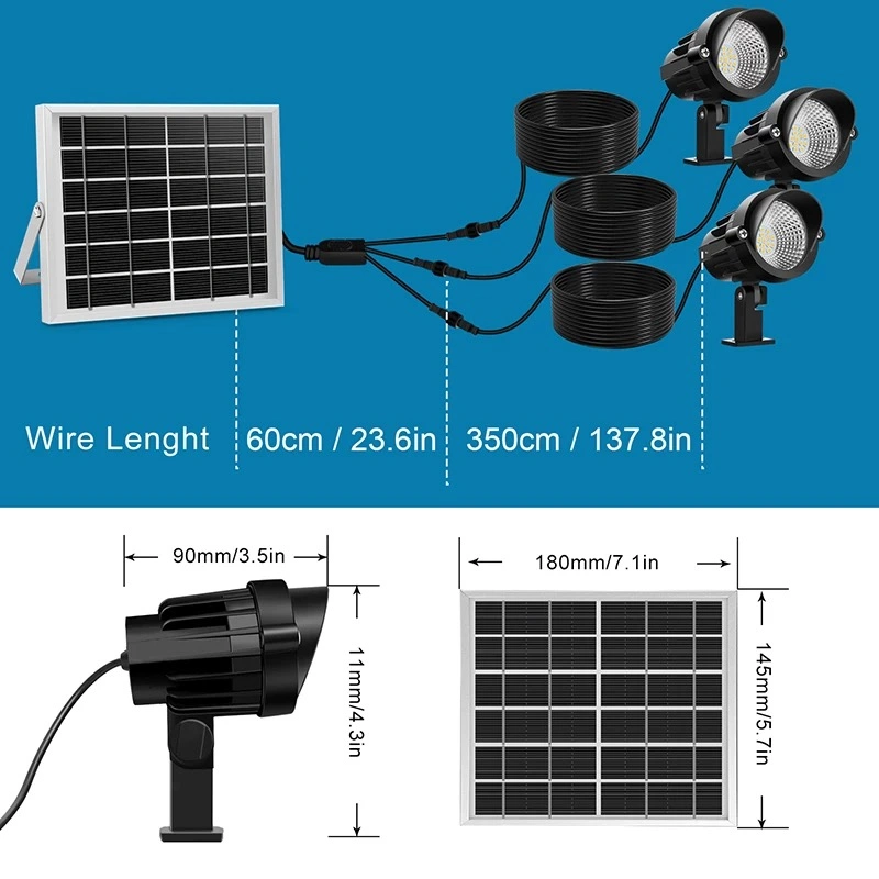 Solar Waterproof Floor Light 10 LED Outdoor Path Garden Light