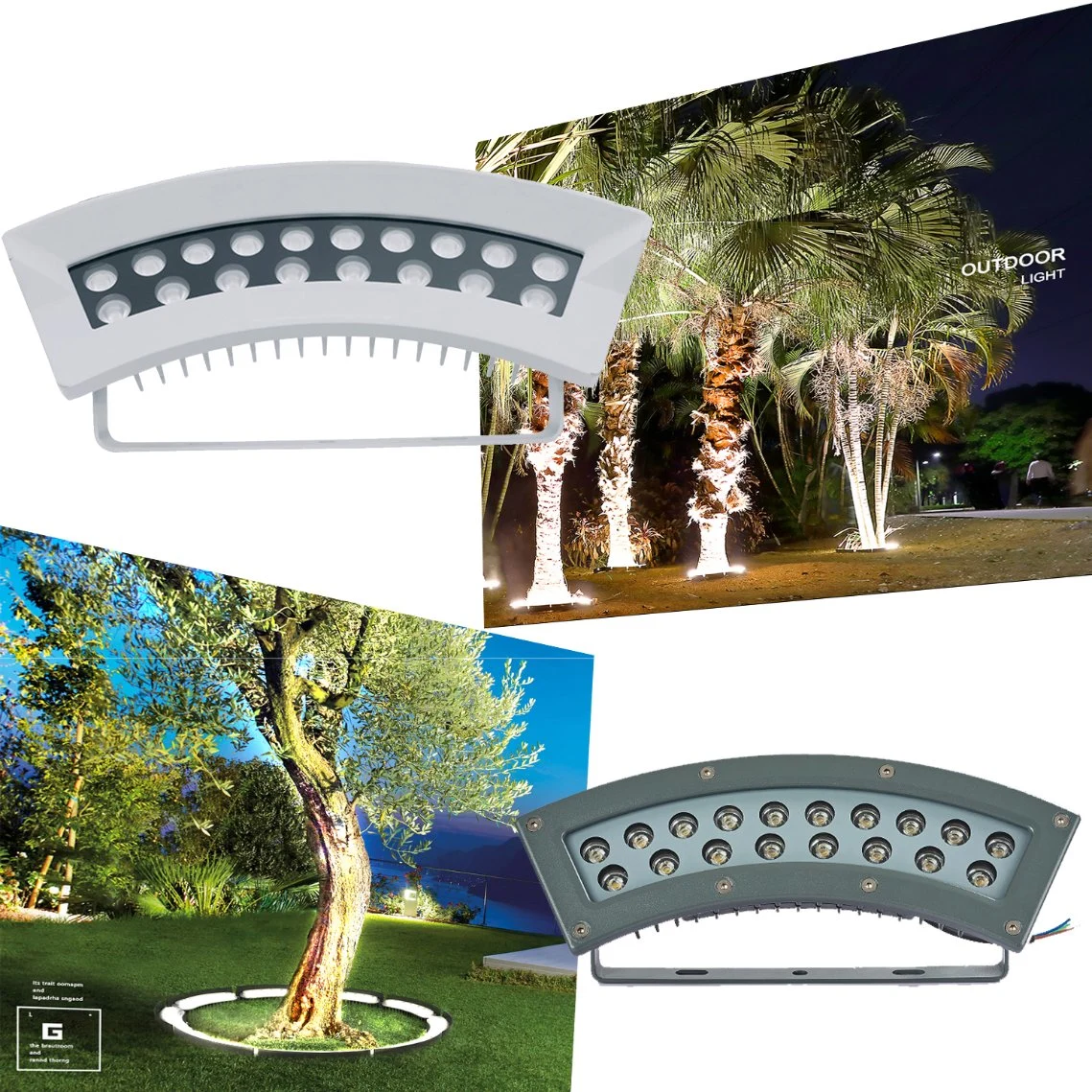 DMX512 full color landscape light RGBW external control LED tree light RGB engineering lighting