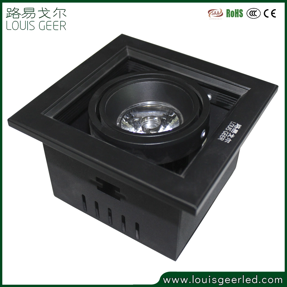 Adjustable Recessed Anti-Glare LED COB Grille Grid Spotlight