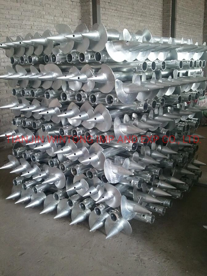 Hot dip galvanized anchor screw steel anchor screw pile